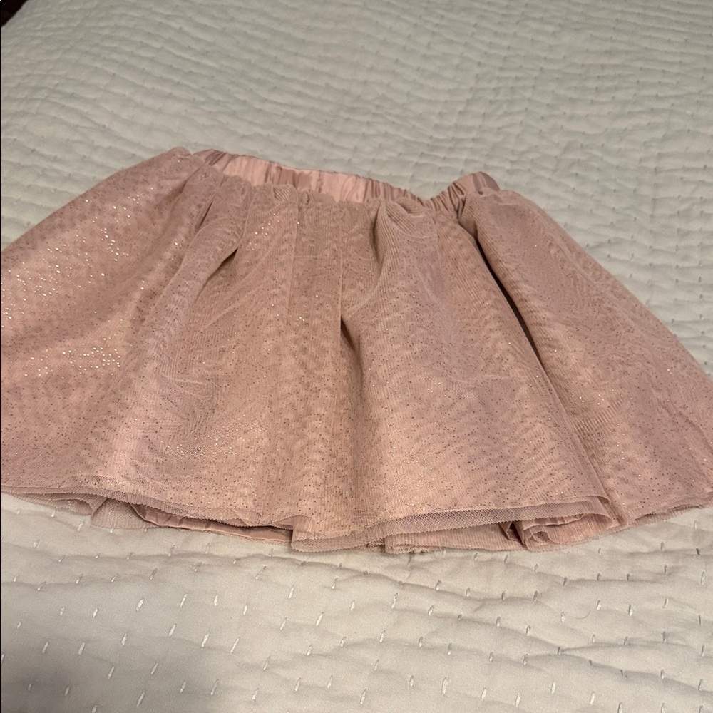 Girls  Pink Sparkle Tulle Skirt